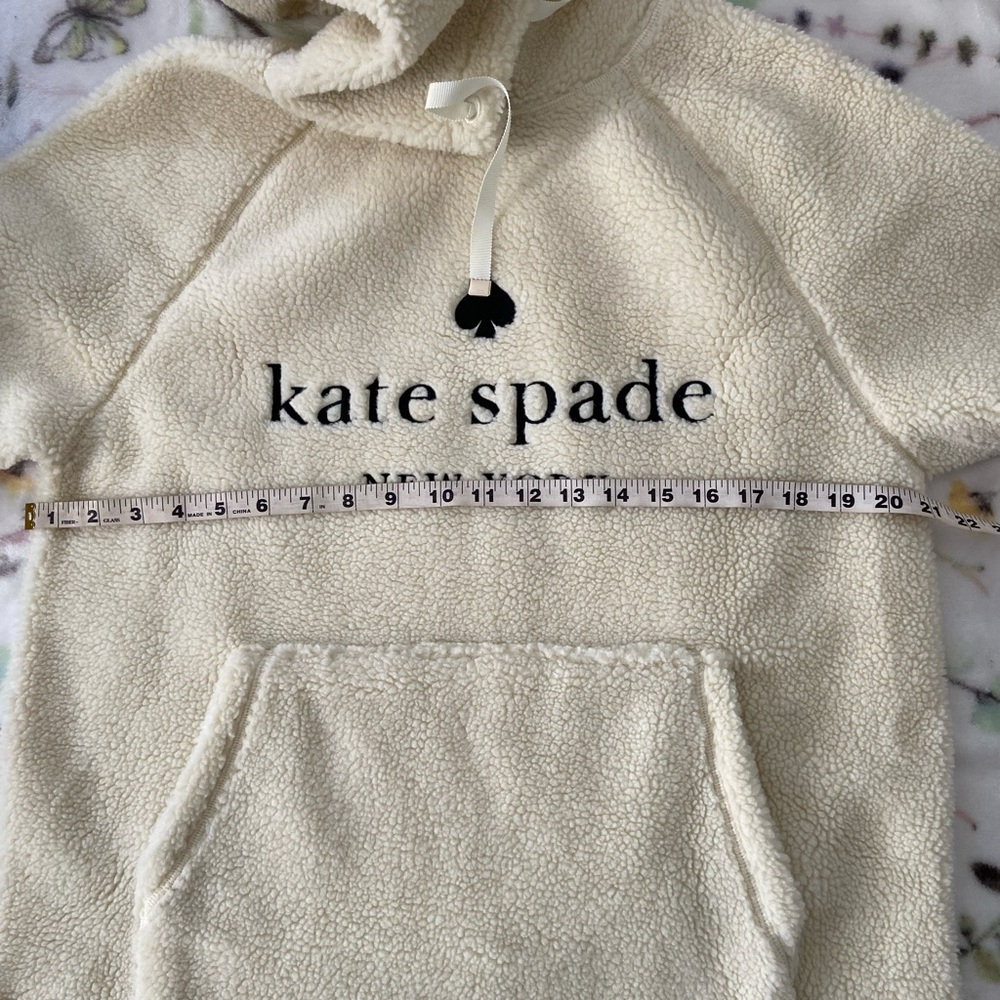 Pre Owned: Kate Spade Sherpa Hoodie Size Small (Bin1) - Picture 4 of 7